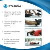 imageStamina Inline Back Stretch Bench with Cervical Traction  Back and Neck Decompression  Inversion Table Alternative  Up to 250 lbs Weight Capacity
