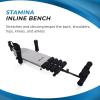 imageStamina Inline Back Stretch Bench with Cervical Traction  Back and Neck Decompression  Inversion Table Alternative  Up to 250 lbs Weight Capacity
