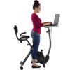 imageStamina Wirk Ride Exercise Bike  Foldable Fitness Bike with Workstation and Standing Desk  Stationary Bike for Home Workout  Up to 250 Weight Capacity