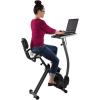 imageStamina Wirk Ride Exercise Bike  Foldable Fitness Bike with Workstation and Standing Desk  Stationary Bike for Home Workout  Up to 250 Weight Capacity