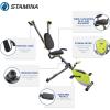 imageStamina Wonder Exercise Bike  Build Upper and Lower Body Strength on One Machine  Includes Two Online Workout Videos Chartreuse and Gray