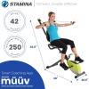 imageStamina Wonder Exercise Bike  Build Upper and Lower Body Strength on One Machine  Includes Two Online Workout Videos Chartreuse and Gray
