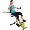 imageStamina Wonder Exercise Bike  Build Upper and Lower Body Strength on One Machine  Includes Two Online Workout Videos Chartreuse and Gray