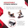 imageStamina X 4in1 Fitness Bench  Adjustable Weight and Foldable Exercise Bench Roman Chair with Smart Workout App  Up to 250 lbs Weight Capacity