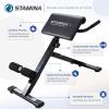 imageStamina X Adjustable Ab Back and Core Strength Exercise SitUp Fitness Hyperextension Weight Bench for AtHome WorkoutsBlack