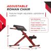 imageStamina X Adjustable Ab Back and Core Strength Exercise SitUp Fitness Hyperextension Weight Bench for AtHome WorkoutsRed
