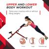 imageStamina X Adjustable Ab Back and Core Strength Exercise SitUp Fitness Hyperextension Weight Bench for AtHome WorkoutsRed