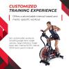 imageStamina X Air Bike  Exercise Bike with Smart Workout App  Air Exercise Bike for Home Workout  Up to 350 lbs Weight Capacity BlackRed