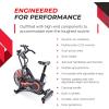 imageStamina X Air Bike  Exercise Bike with Smart Workout App  Air Exercise Bike for Home Workout  Up to 350 lbs Weight Capacity BlackRed