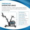imageStamina mv Bike  Exercise Bike with Wireless Bluetooth Smart Mount  Integrated mv App for Personalized Home Workout  Up to 330 lbs Weight Capacity