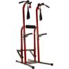 imageStamina Power Tower  Dip Bar Pull Up Bar Station with Smart Workout App  Dip Bars for Home Workout  Up to 250 lbs Weight CapacityFortress Red