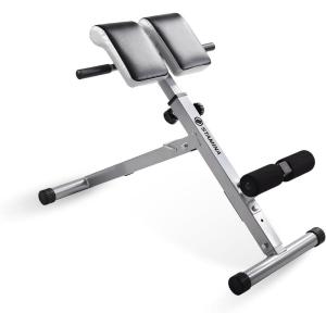 imageStamina Hyperextension Bench 2014  Adjustable and Foldable Exercise Bench Roman Chair with Smart Workout App  Up to 250 lbs Weight Capacity