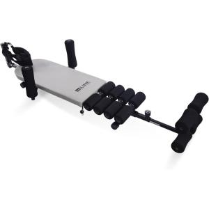 imageStamina Inline Back Stretch Bench with Cervical Traction  Back and Neck Decompression  Inversion Table Alternative  Up to 250 lbs Weight Capacity