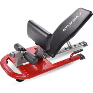 imageStamina X 4in1 Fitness Bench  Adjustable Weight and Foldable Exercise Bench Roman Chair with Smart Workout App  Up to 250 lbs Weight Capacity