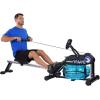 imageStamina Elite Wave Water Rowing Machine Foldable Rower w Fitness Coaching App No Subscription Required  Wireless Heart Rate Monitor Included  Rowing Machines for Home Use