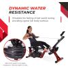 imageStamina Inmotion Rower Compact Efficient Cardiovascular Rowing Machine Smooth Adjustable TensionBlack  Red