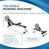 imageStamina Air Rower  Rower Machine with Smart Workout App  Rowing Machine with Air Resistance for Home Gym Fitness  Up to 250 lbs Weight Capacity  BlackWhite