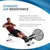 imageStamina Air Rower  Rower Machine with Smart Workout App  Rowing Machine with Air Resistance for Home Gym Fitness  Up to 250 lbs Weight Capacity  BlackWhite
