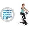 imageStamina Magnetic Upright Exercise Bike 1310  Smart Workout App No Subscription Required  8 Levels Smooth Quiet Magnetic Resistance  EasytoUse Fitness Monitor  Integrated Heart Rate Sensors