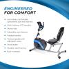 imageStamina Recumbent Exercise Bike 345  Exercise Bike with Smart Workout App  Recumbent Exercise Bike for Home Workout  Up to 300 lbs Weight Capacity