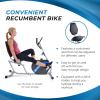 imageStamina Recumbent Exercise Bike 345  Exercise Bike with Smart Workout App  Recumbent Exercise Bike for Home Workout  Up to 300 lbs Weight Capacity