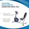 imageStamina Recumbent Exercise Bike 345  Exercise Bike with Smart Workout App  Recumbent Exercise Bike for Home Workout  Up to 300 lbs Weight Capacity