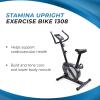 imageStamina Upright Exercise Bike 1308  Fitness Bike with Smart Workout App  Exercise Bike for Home Workout  Up to 300 lbs Weight Capacity